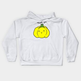 Thank You Yellow Bell Pepper Kids Hoodie